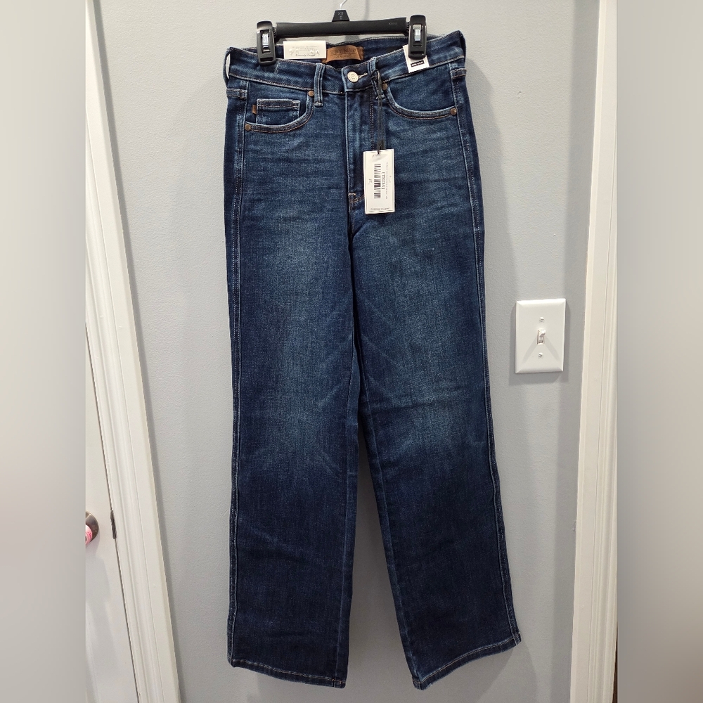Judy Blue Women's Straight Leg Jeans - Dark Blue